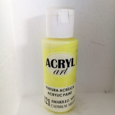 pintura acryl art  121- amarillo cadmio